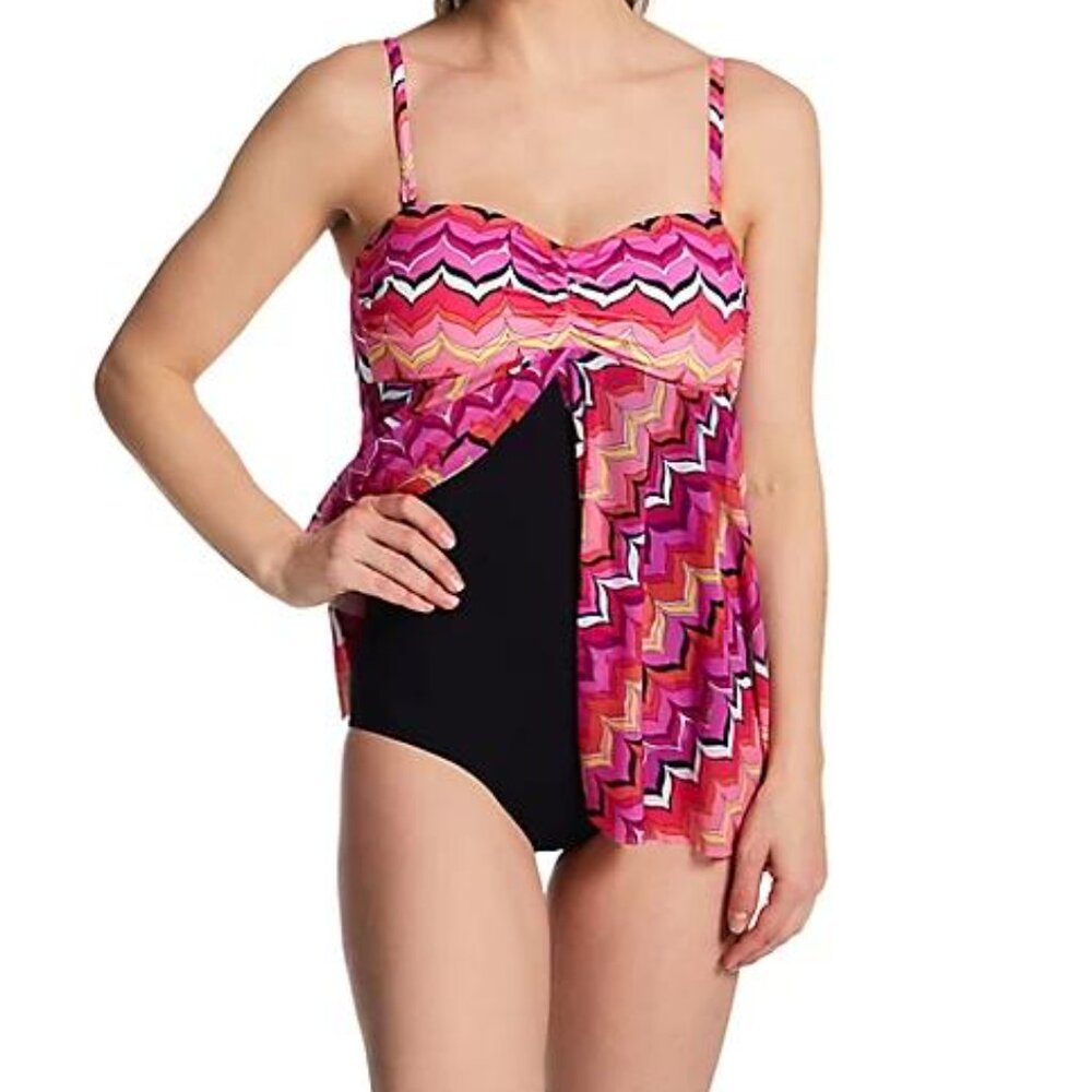 NWT Profile by GottexPalm Springs Bandeau One Piece Swimsuit - Picture 7 of 7